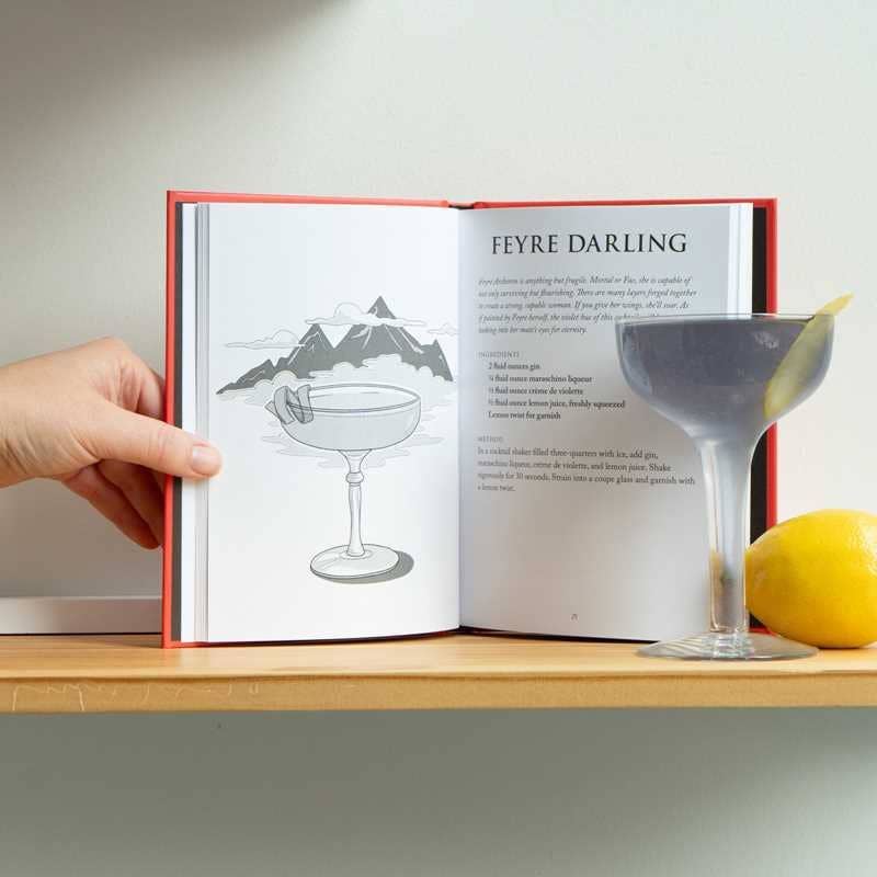 Unofficial A Court of Thorns and Roses Cocktail Book by J. Becker