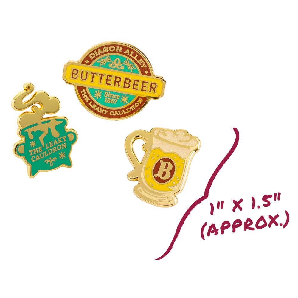 Harry Potter Butterbeer Enamel Pins (3-Pack)