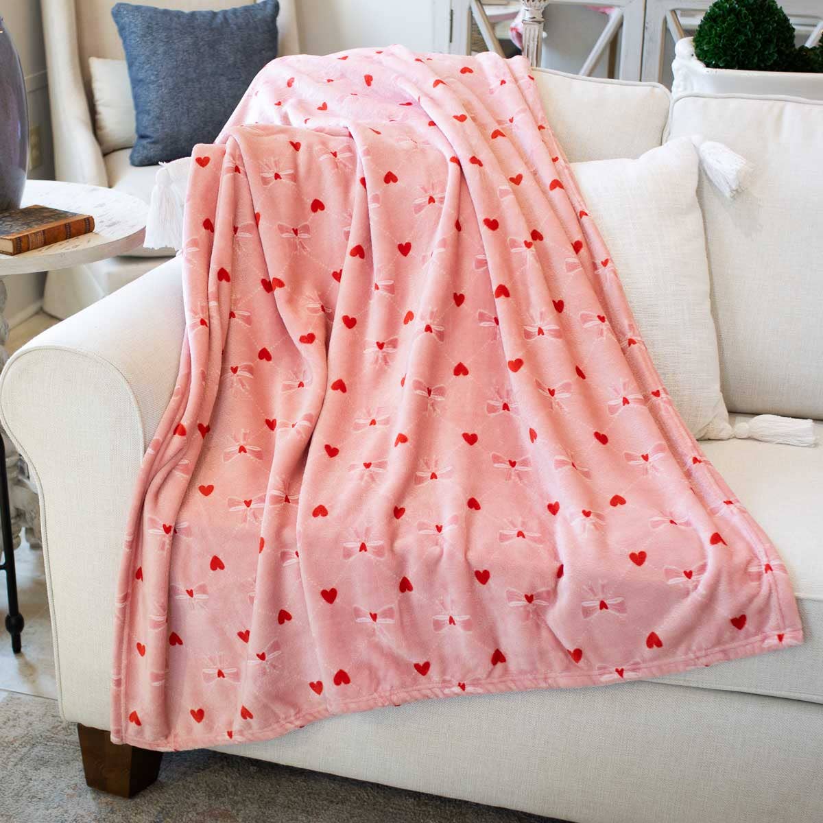 Tickled Pink Throw Pink/Red 50x60