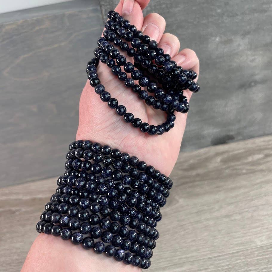 Gemstone Beaded Stretch Bracelets 6mm – Bulk Jewelry