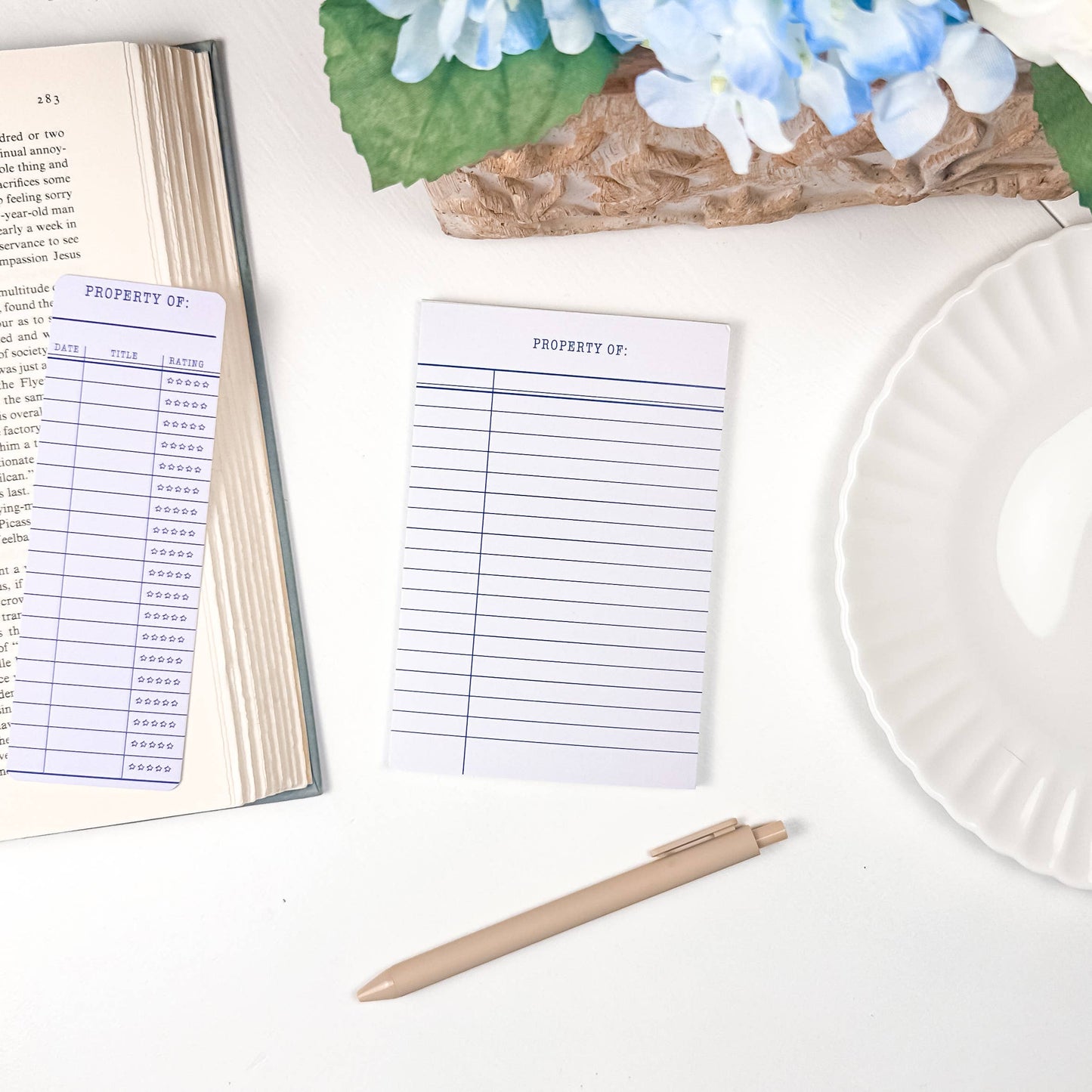 Library Card Notepad | 4”x6” 50 Sheets