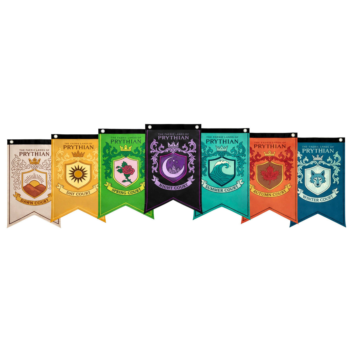 A Court of Thorns and Roses: Courts of Prythian Banner Flag Set (12'' x 20'')