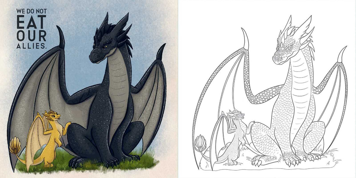 Fourth Wing: The Official Coloring Book by Entangled