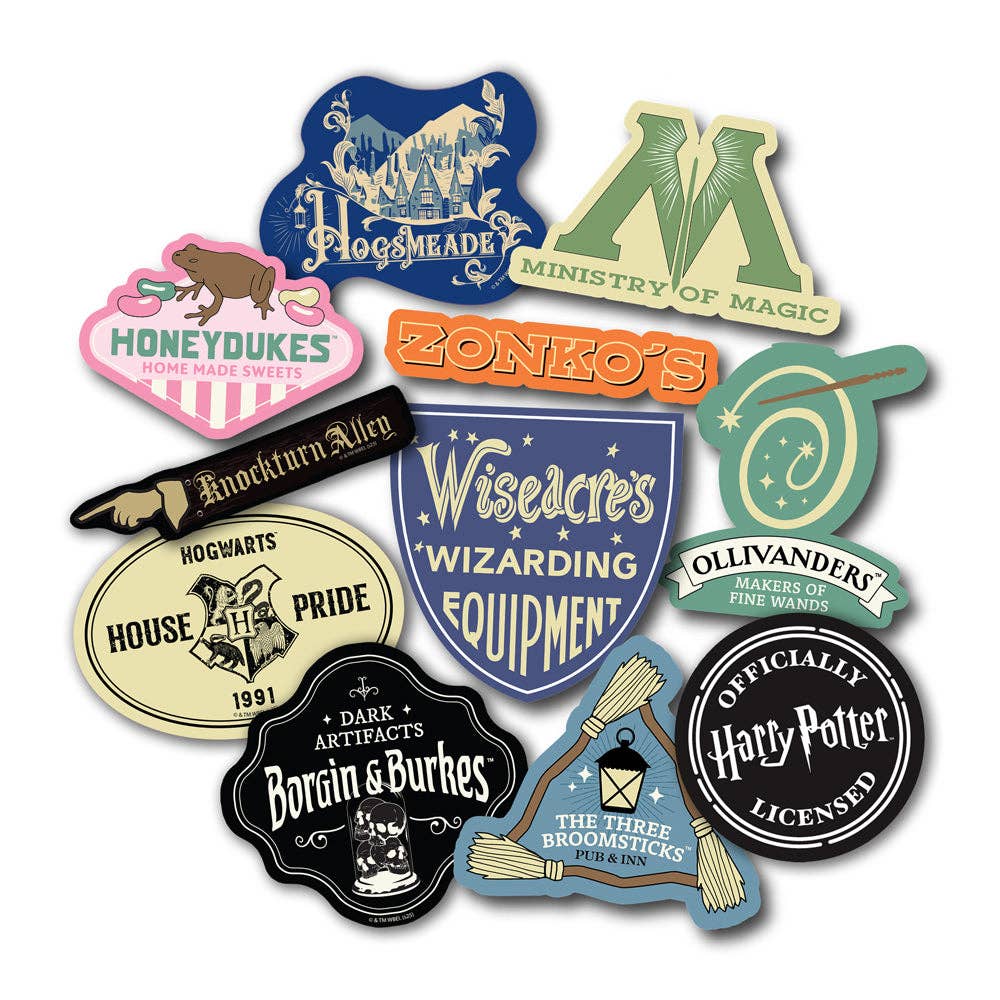 (10-Pack) Harry Potter Locations Decals