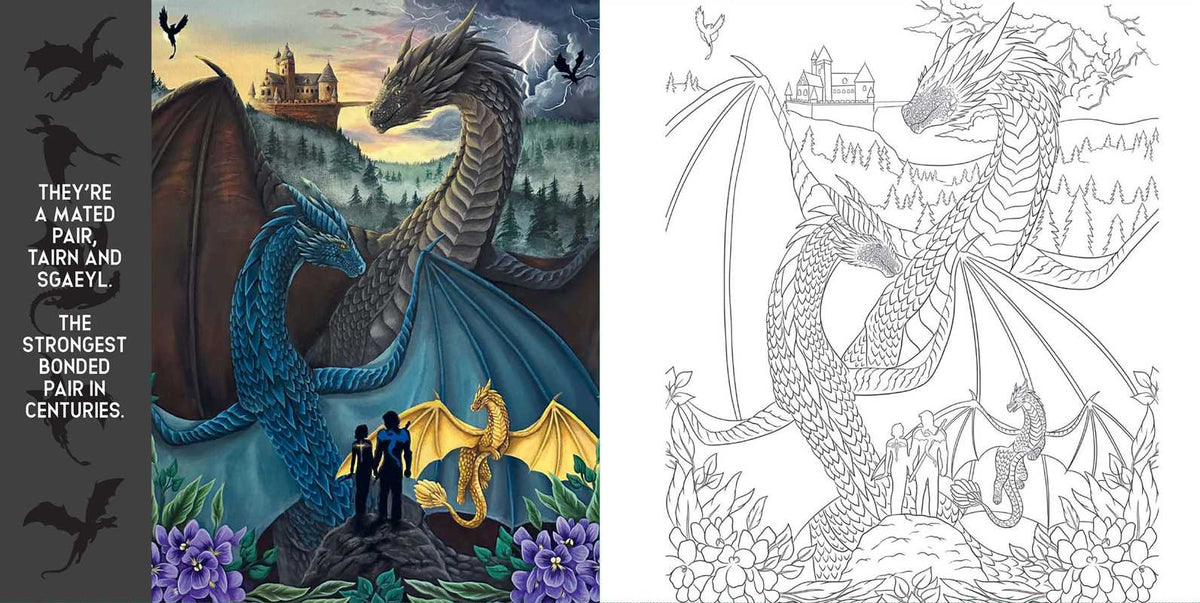 Fourth Wing: The Official Coloring Book by Entangled