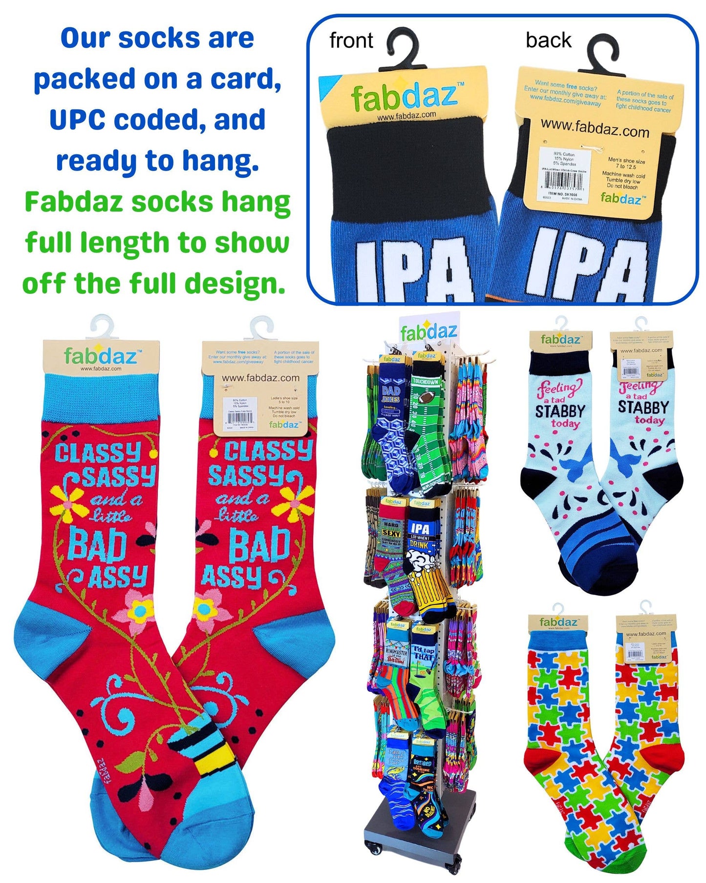 Dad Jokes Loading... Please Wait Men's Novelty Crew Socks
