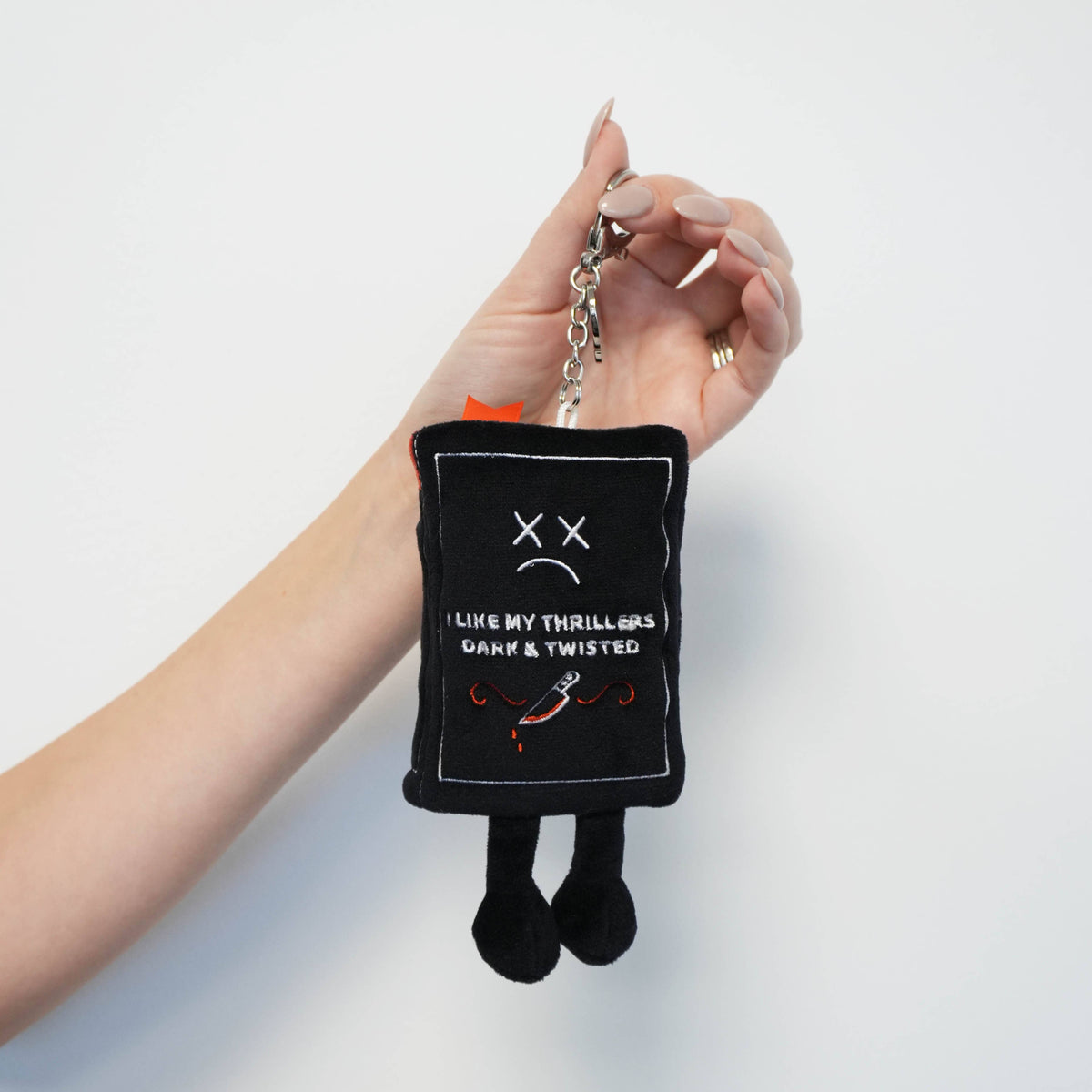 I Like My Horrors Sinister & Disturbing Book Plush Bag Charm