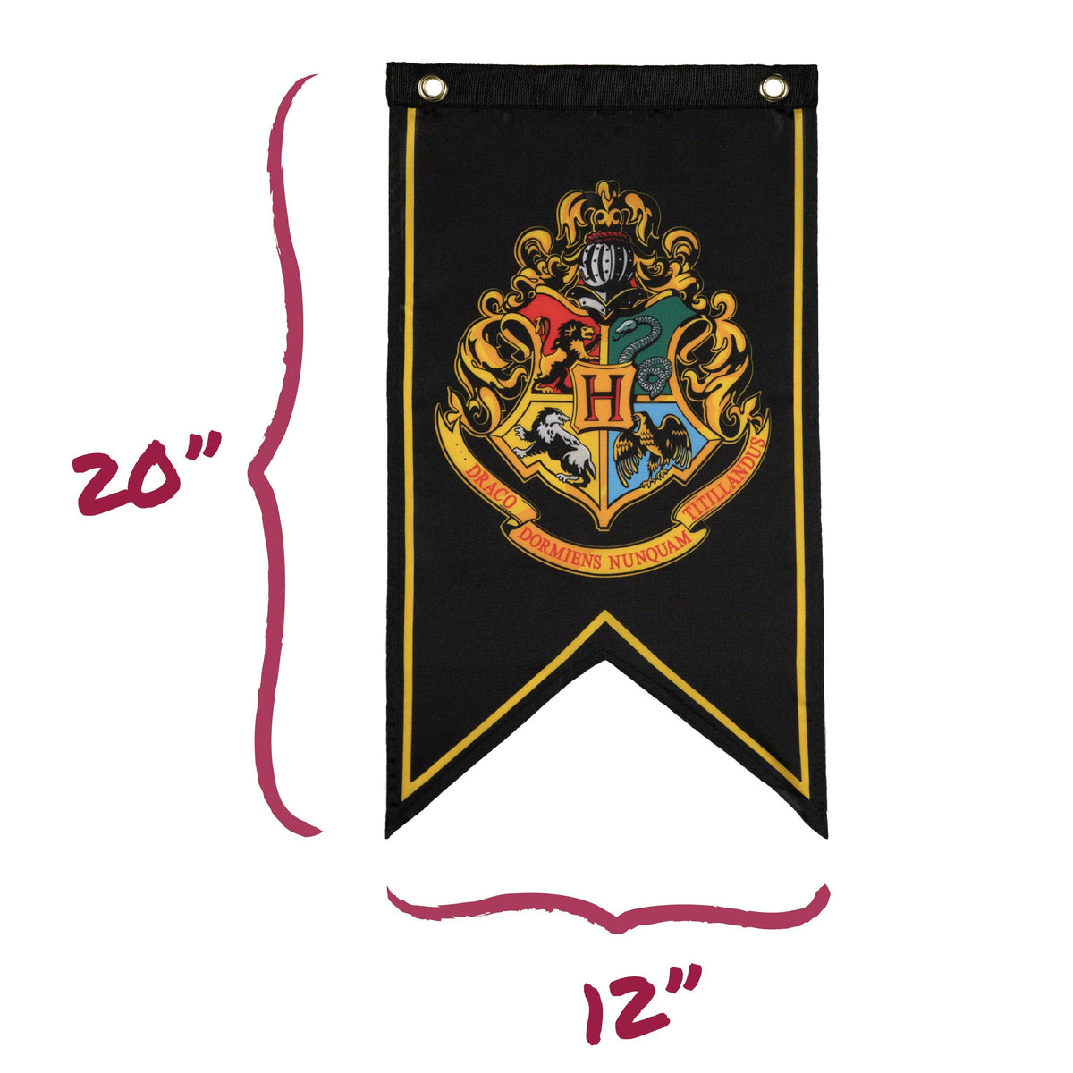 Harry Potter Hogwarts House Banner Flag Set (12'' x 20'')