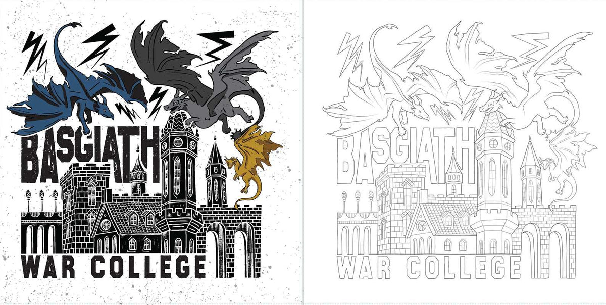 Fourth Wing: The Official Coloring Book by Entangled