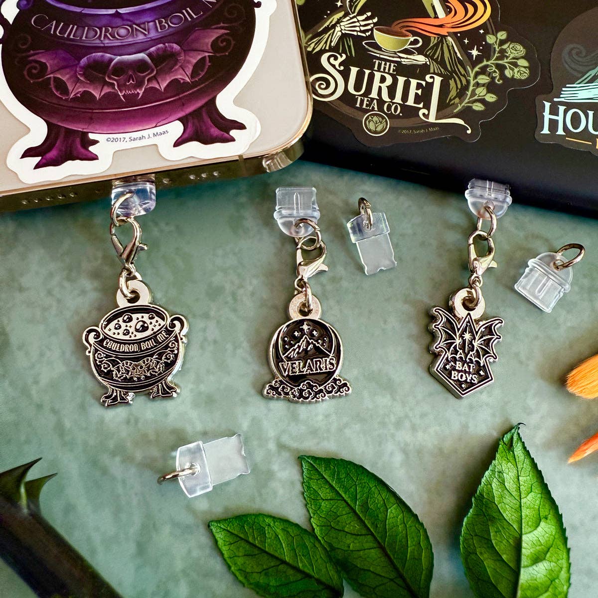 A Court of Thorns and Roses Dust Plug Charms (3-Pack)
