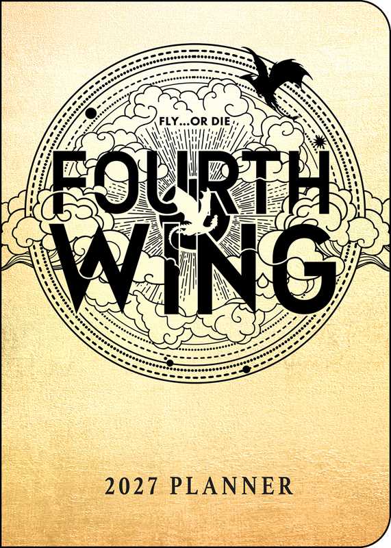 Fourth Wing 2027 Monthly/Weekly 12-Month Planner Calendar by Entangled