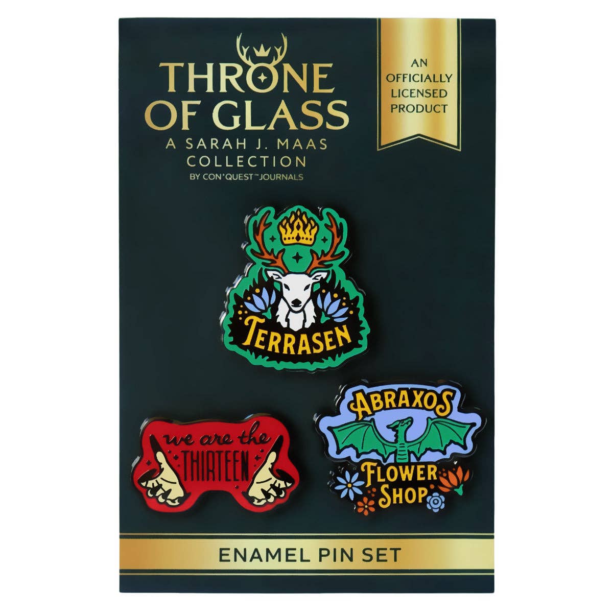 Throne of Glass Enamel Pins (3-Pack)