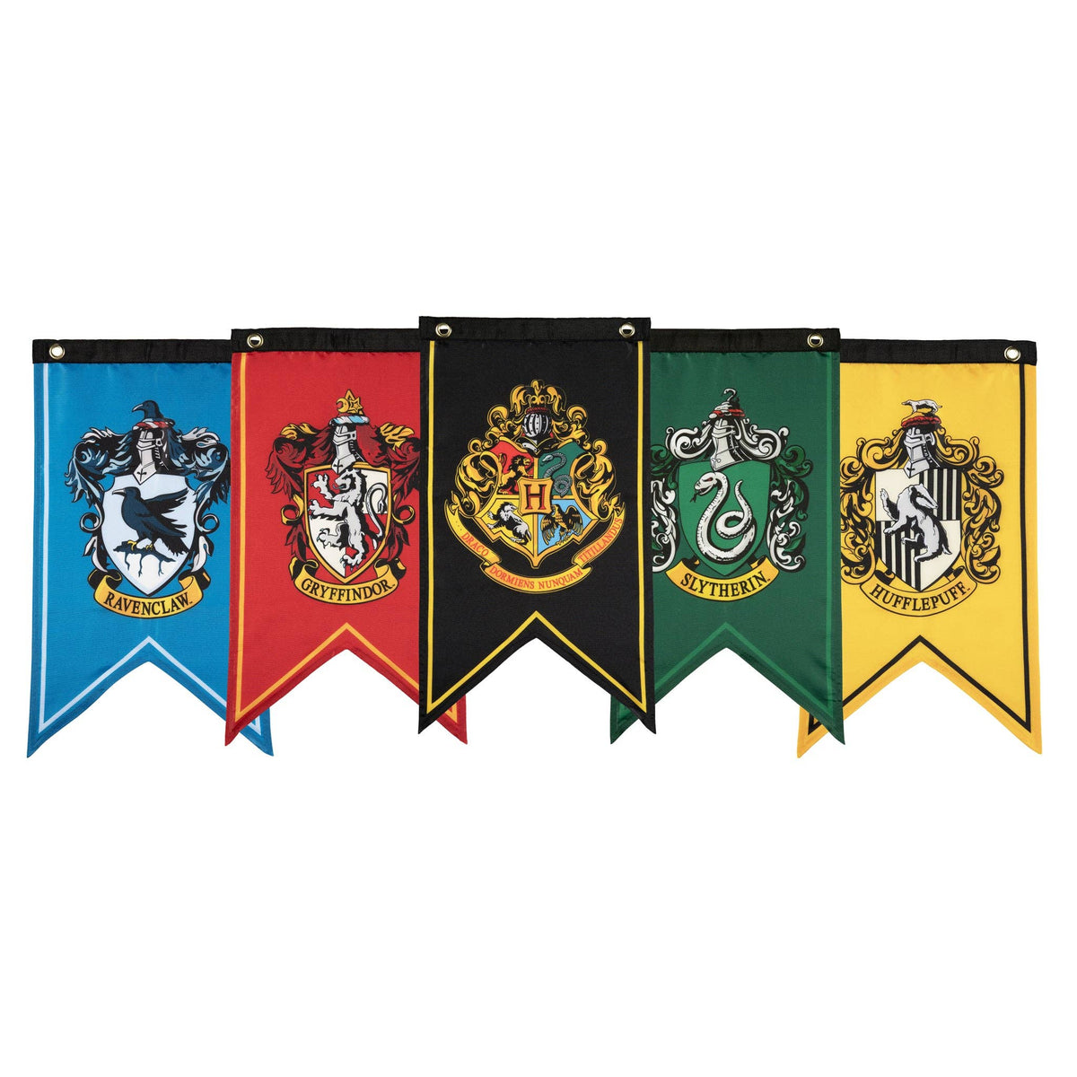 Harry Potter Hogwarts House Banner Flag Set (12'' x 20'')
