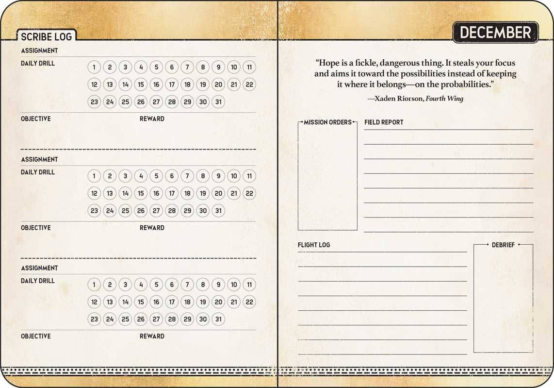 Fourth Wing 2027 Monthly/Weekly 12-Month Planner Calendar by Entangled